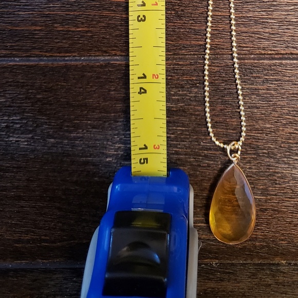 Citrine quartz pendant necklace - Picture 5 of 5